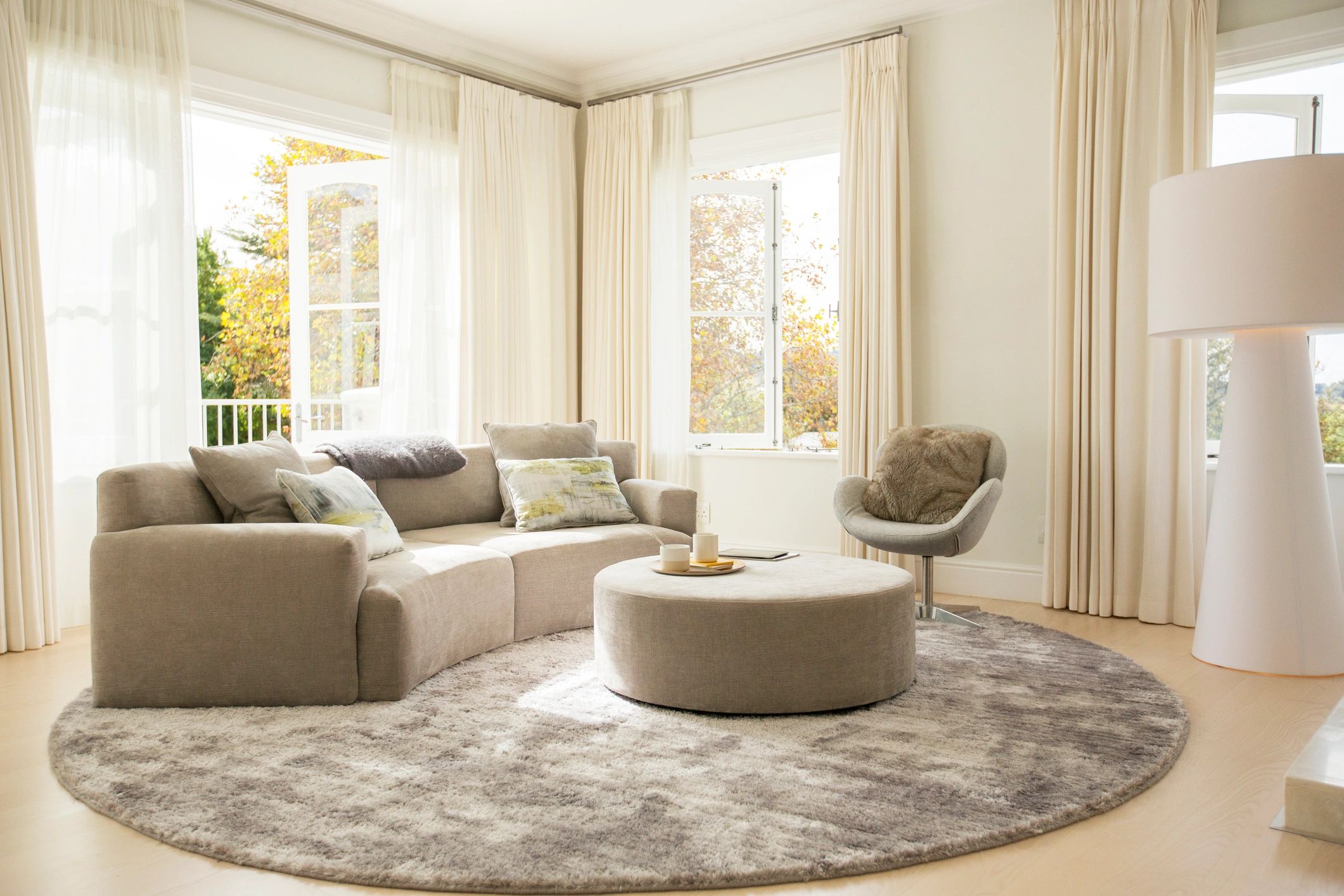 Modern classic rug in a bright interior